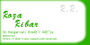 roza ribar business card